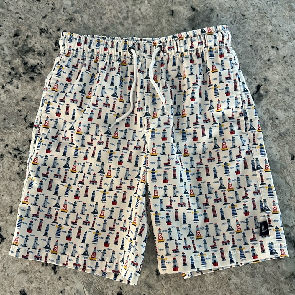 Boys sperry swim bottoms size medium